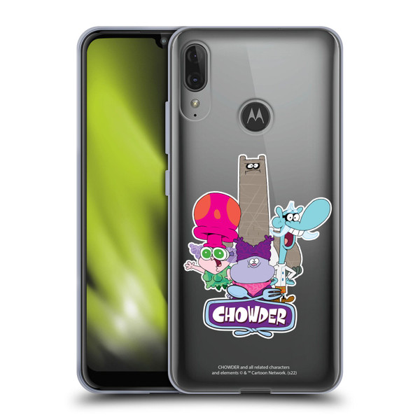 Chowder: Animated Series Graphics Character Art Soft Gel Case for Motorola Moto E6 Plus