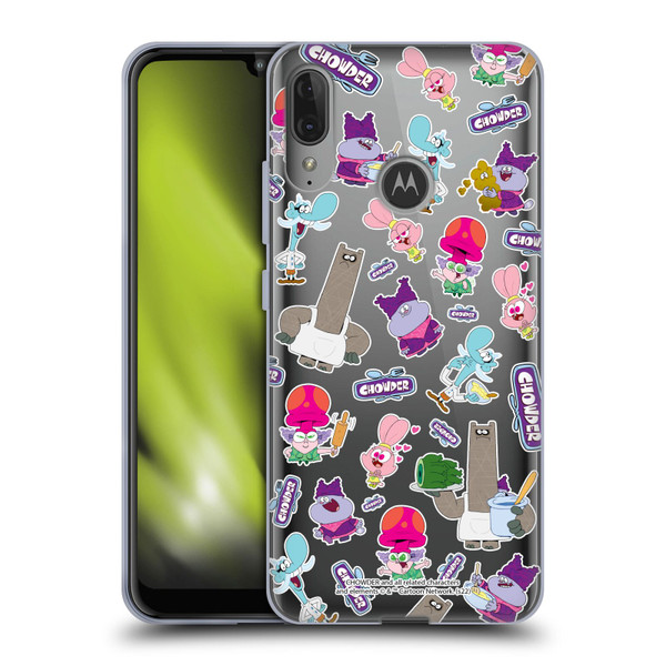 Chowder: Animated Series Graphics Pattern Soft Gel Case for Motorola Moto E6 Plus