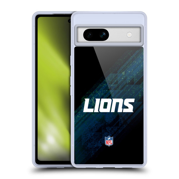 NFL Detroit Lions Logo Blur Soft Gel Case for Google Pixel 7a
