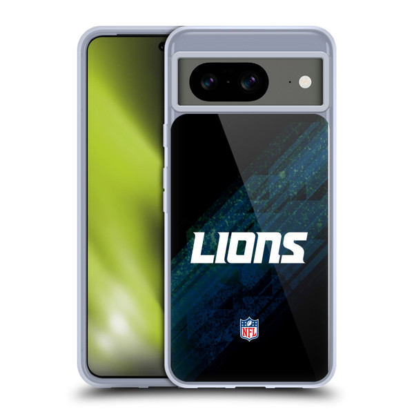 NFL Detroit Lions Logo Blur Soft Gel Case for Google Pixel 8
