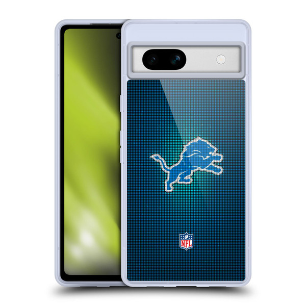 NFL Detroit Lions Artwork LED Soft Gel Case for Google Pixel 7a