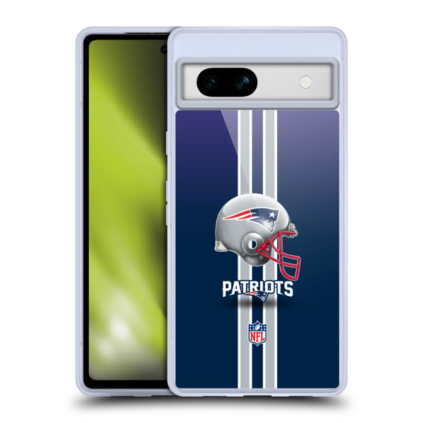 NFL New England Patriots Logo Helmet Soft Gel Case for Google Pixel 7a