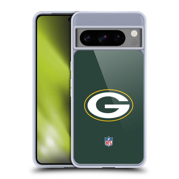 NFL Green Bay Packers Logo Plain Soft Gel Case for Google Pixel 8 Pro