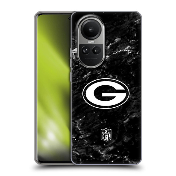 NFL Green Bay Packers Artwork Marble Soft Gel Case for OPPO Reno10 5G / Reno10 Pro 5G