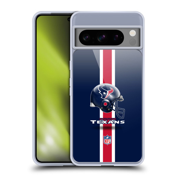 NFL Houston Texans Logo Helmet Soft Gel Case for Google Pixel 8 Pro