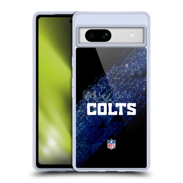NFL Indianapolis Colts Logo Blur Soft Gel Case for Google Pixel 7a