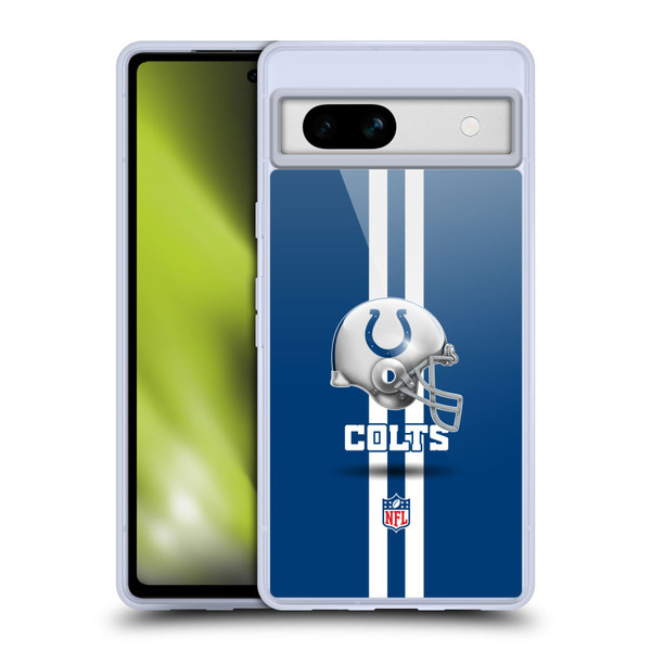 NFL Indianapolis Colts Logo Helmet Soft Gel Case for Google Pixel 7a