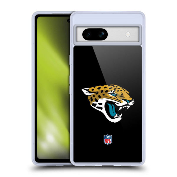 NFL Jacksonville Jaguars Logo Plain Soft Gel Case for Google Pixel 7a