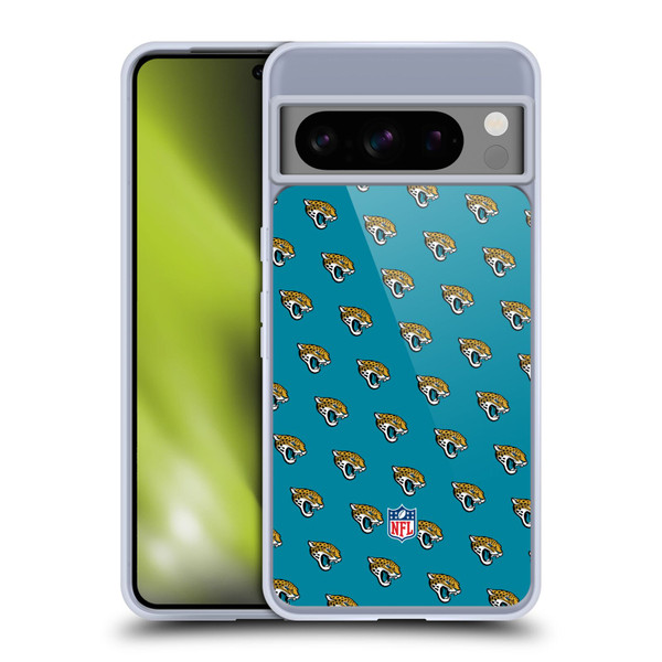 NFL Jacksonville Jaguars Artwork Patterns Soft Gel Case for Google Pixel 8 Pro