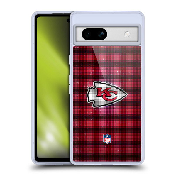 NFL Kansas City Chiefs Artwork LED Soft Gel Case for Google Pixel 7a