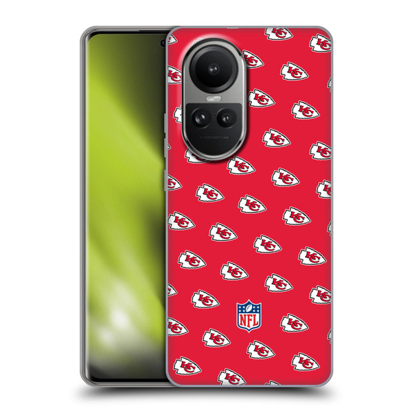 NFL Kansas City Chiefs Artwork Patterns Soft Gel Case for OPPO Reno10 5G / Reno10 Pro 5G