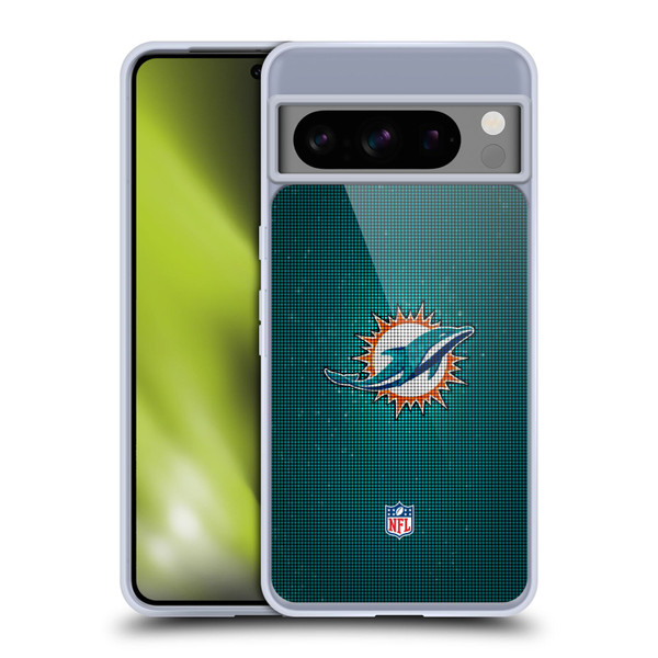 NFL Miami Dolphins Artwork LED Soft Gel Case for Google Pixel 8 Pro