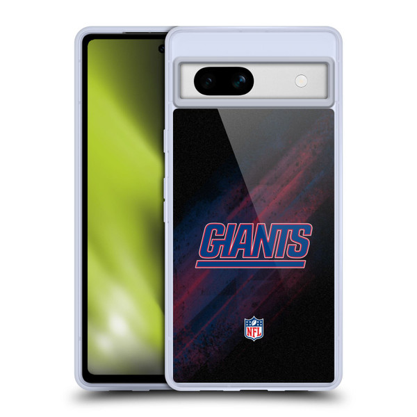 NFL New York Giants Logo Blur Soft Gel Case for Google Pixel 7a