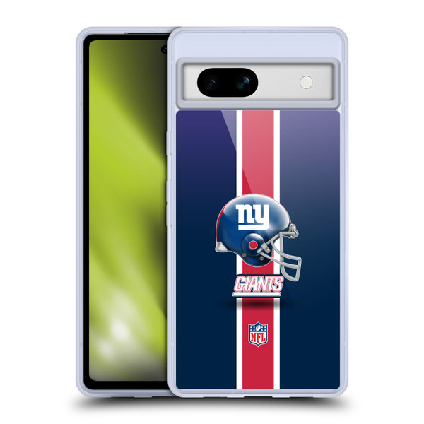 NFL New York Giants Logo Helmet Soft Gel Case for Google Pixel 7a