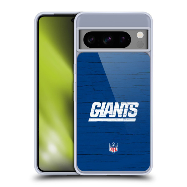 NFL New York Giants Logo Distressed Look Soft Gel Case for Google Pixel 8 Pro