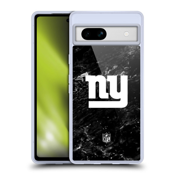 NFL New York Giants Artwork Marble Soft Gel Case for Google Pixel 7a