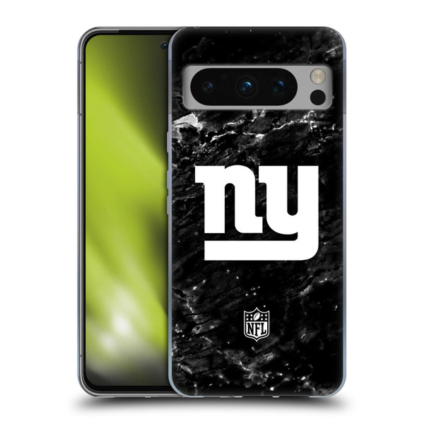NFL New York Giants Artwork Marble Soft Gel Case for Google Pixel 8 Pro