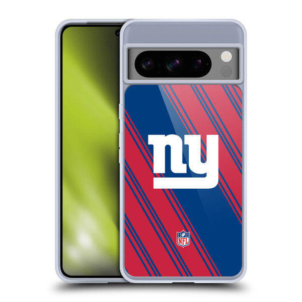 NFL New York Giants Artwork Stripes Soft Gel Case for Google Pixel 8 Pro