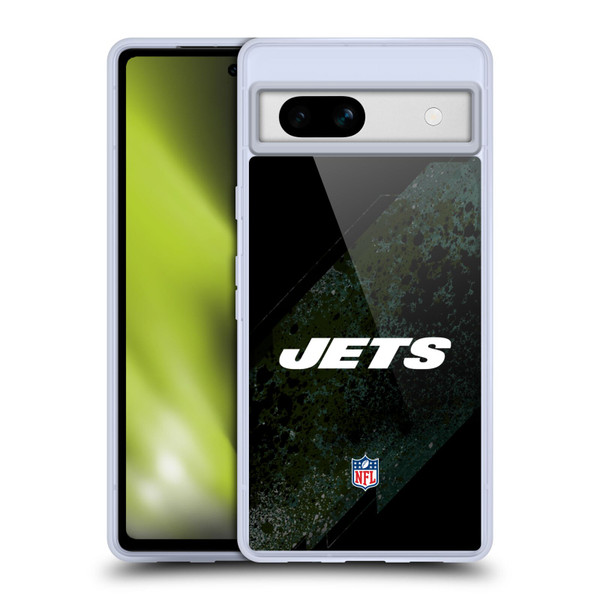 NFL New York Jets Logo Blur Soft Gel Case for Google Pixel 7a