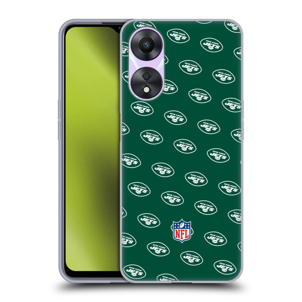 NFL New York Jets Artwork Patterns Soft Gel Case for OPPO A78 5G