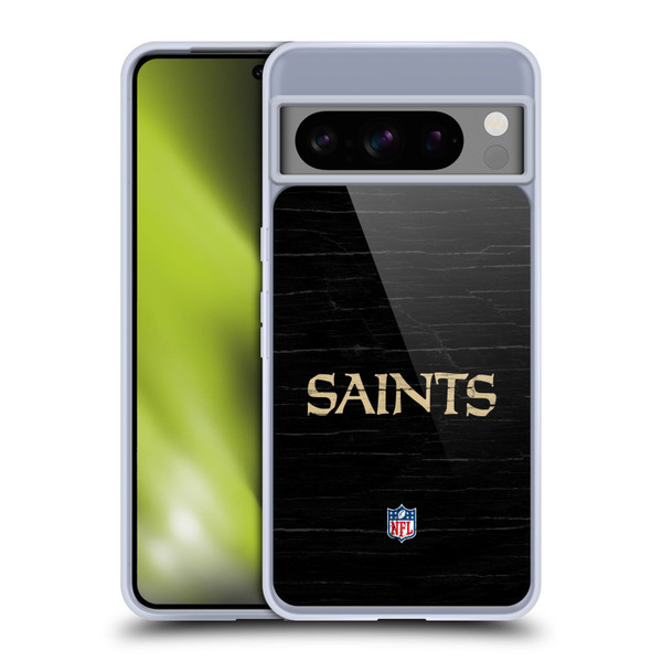 NFL New Orleans Saints Logo Distressed Look Soft Gel Case for Google Pixel 8 Pro