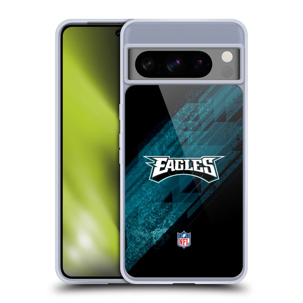 NFL Philadelphia Eagles Logo Blur Soft Gel Case for Google Pixel 8 Pro