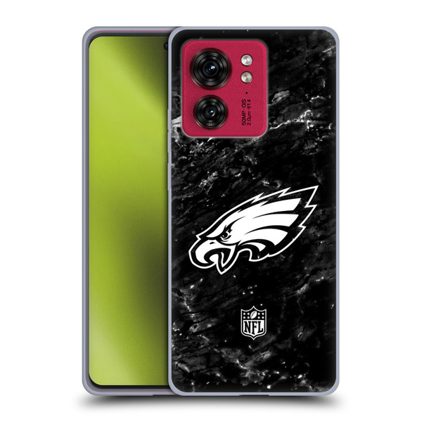 NFL Philadelphia Eagles Artwork Marble Soft Gel Case for Motorola Moto Edge 40