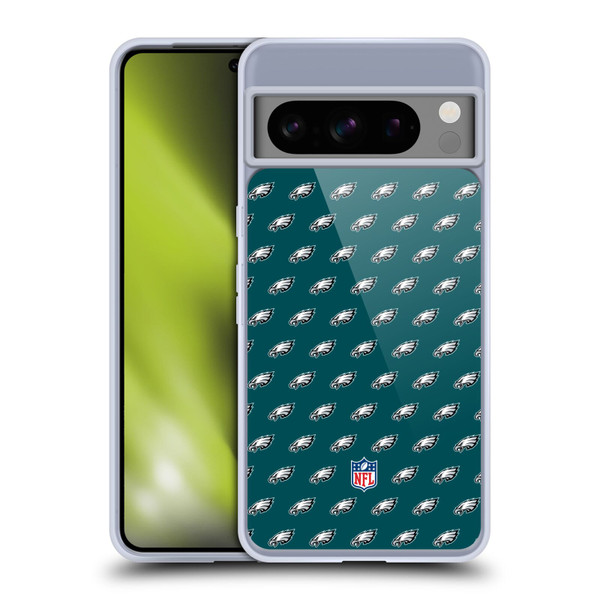 NFL Philadelphia Eagles Artwork Patterns Soft Gel Case for Google Pixel 8 Pro