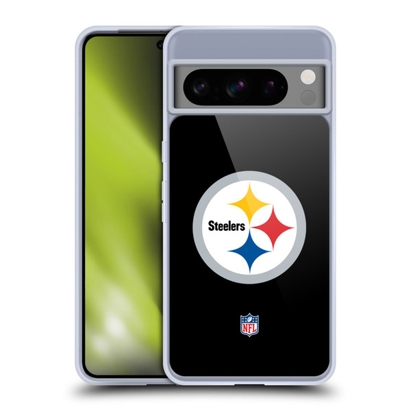 NFL Pittsburgh Steelers Logo Plain Soft Gel Case for Google Pixel 8 Pro