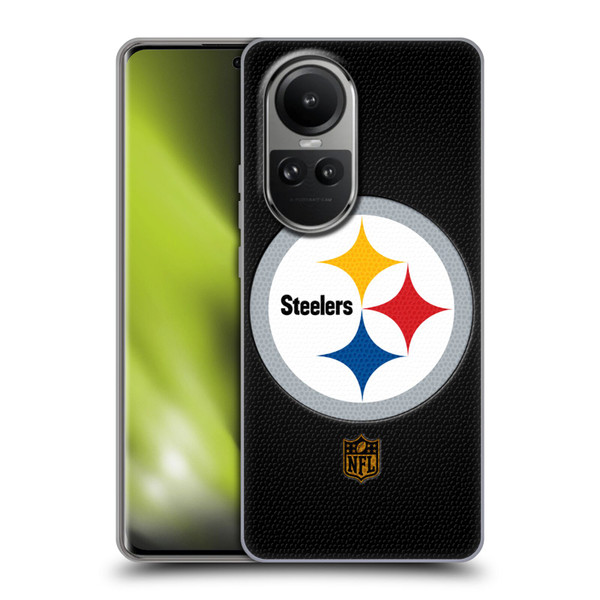 NFL Pittsburgh Steelers Logo Football Soft Gel Case for OPPO Reno10 5G / Reno10 Pro 5G