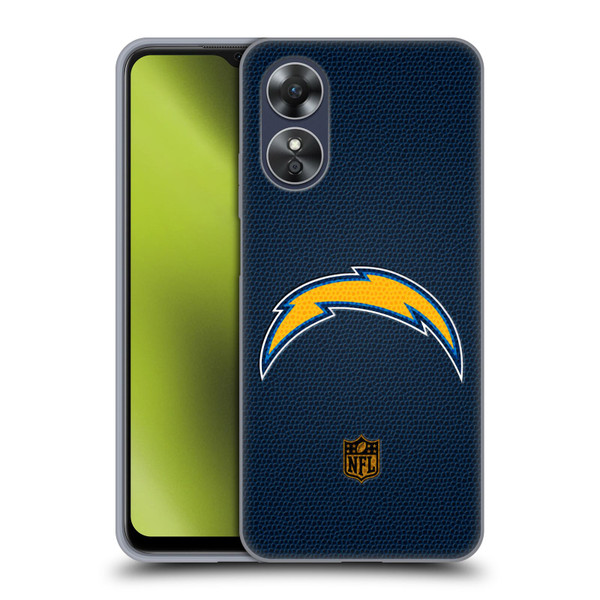 NFL Los Angeles Chargers Logo Football Soft Gel Case for OPPO A17