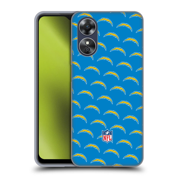 NFL Los Angeles Chargers Artwork Patterns Soft Gel Case for OPPO A17