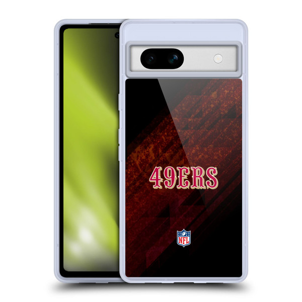 NFL San Francisco 49Ers Logo Blur Soft Gel Case for Google Pixel 7a