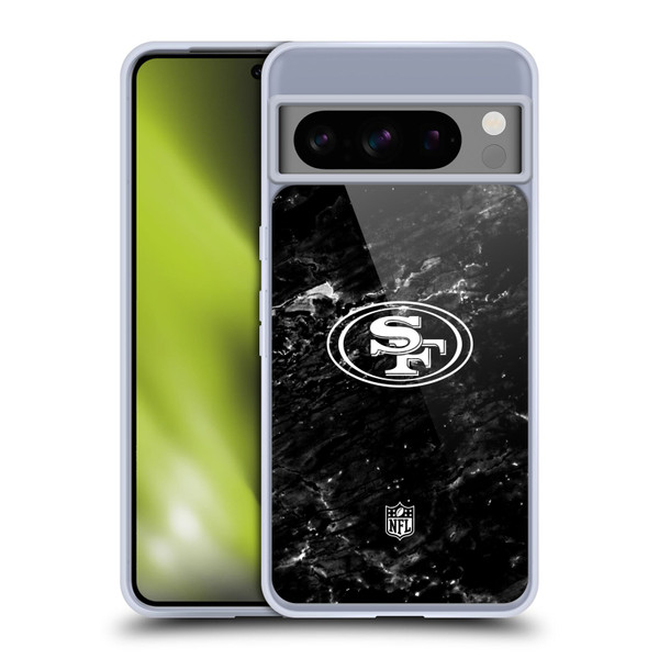 NFL San Francisco 49ers Artwork Marble Soft Gel Case for Google Pixel 8 Pro