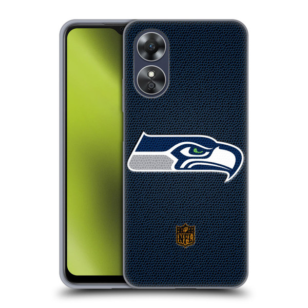NFL Seattle Seahawks Logo Football Soft Gel Case for OPPO A17