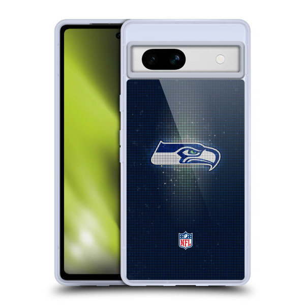 NFL Seattle Seahawks Artwork LED Soft Gel Case for Google Pixel 7a