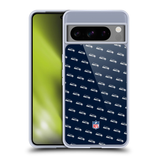 NFL Seattle Seahawks Artwork Patterns Soft Gel Case for Google Pixel 8 Pro