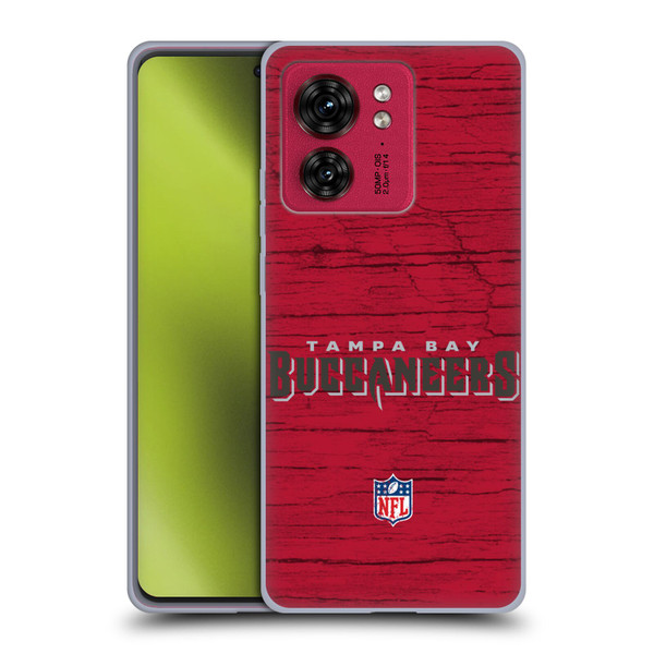 NFL Tampa Bay Buccaneers Logo Distressed Look Soft Gel Case for Motorola Moto Edge 40