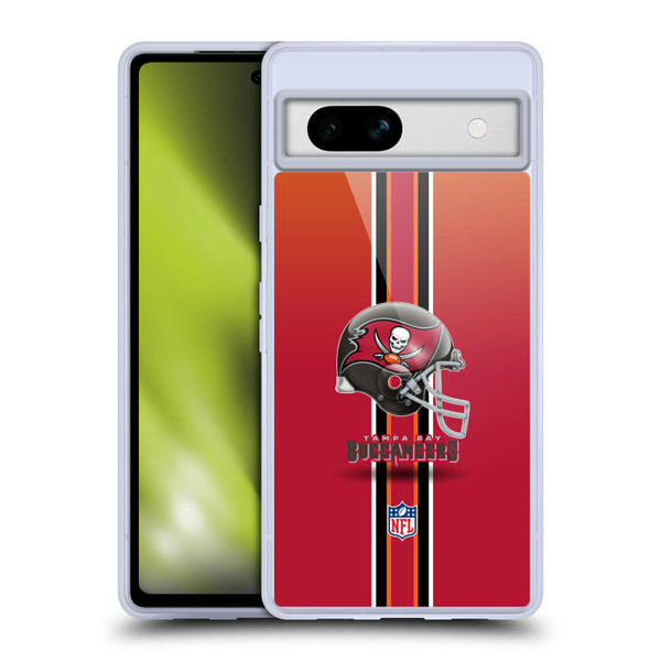 NFL Tampa Bay Buccaneers Logo Helmet Soft Gel Case for Google Pixel 7a