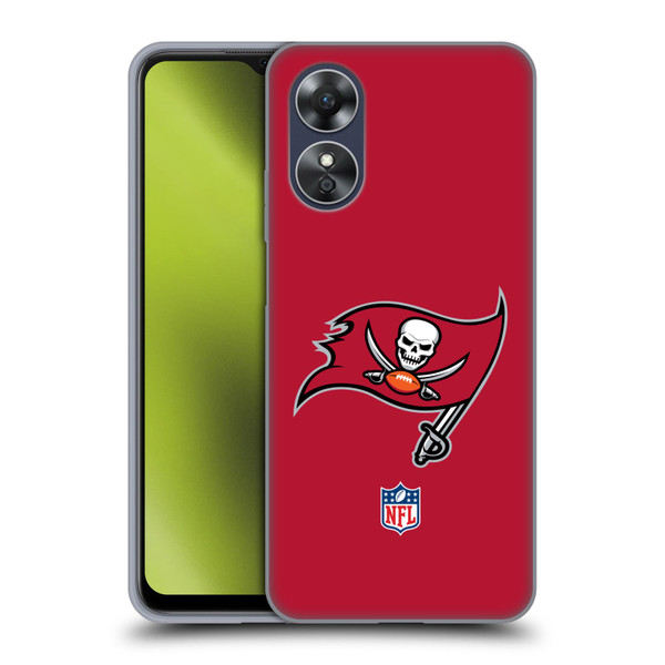 NFL Tampa Bay Buccaneers Logo Plain Soft Gel Case for OPPO A17