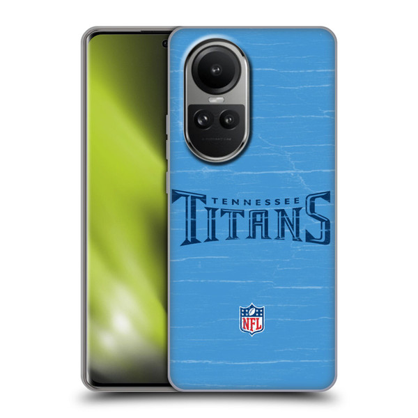 NFL Tennessee Titans Logo Distressed Look Soft Gel Case for OPPO Reno10 5G / Reno10 Pro 5G