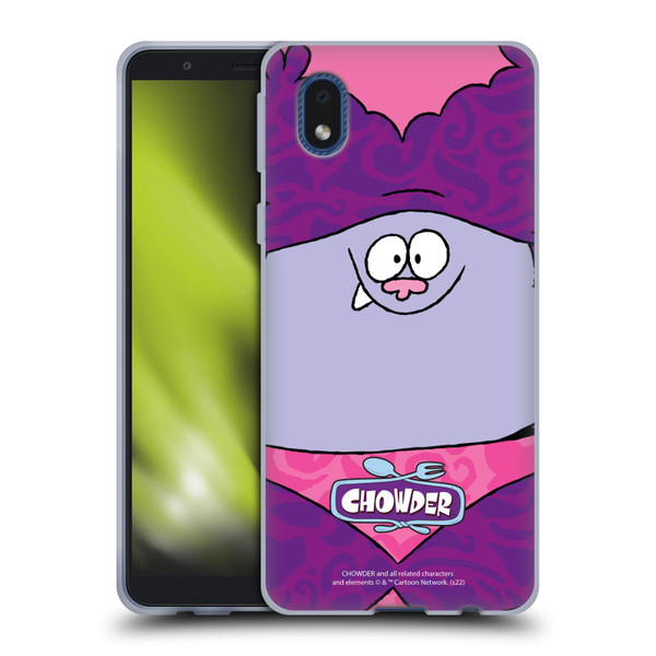 Chowder: Animated Series Graphics Full Face Soft Gel Case for Samsung Galaxy A01 Core (2020)