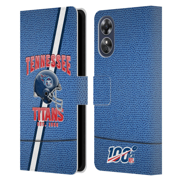 NFL Tennessee Titans Logo Art Football Stripes Leather Book Wallet Case Cover For OPPO A17