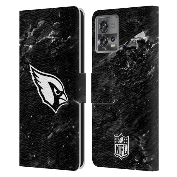 NFL Arizona Cardinals Artwork Marble Leather Book Wallet Case Cover For Motorola Moto Edge 30 Fusion