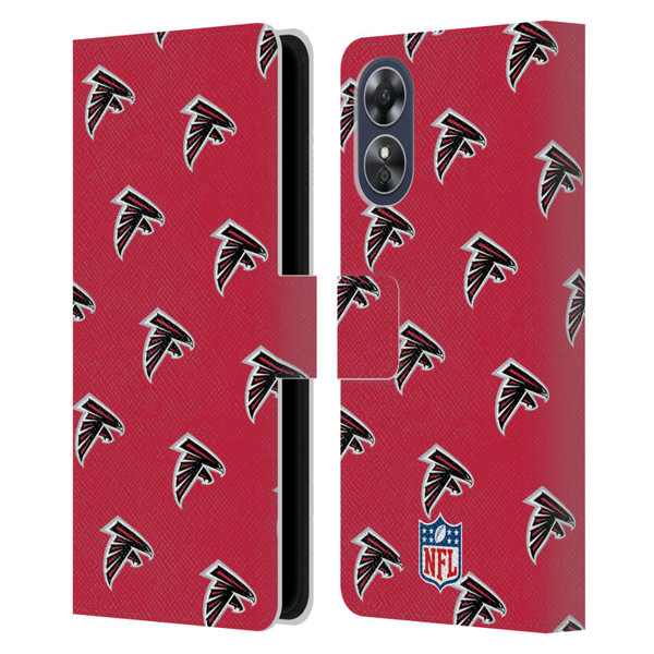 NFL Atlanta Falcons Artwork Patterns Leather Book Wallet Case Cover For OPPO A17