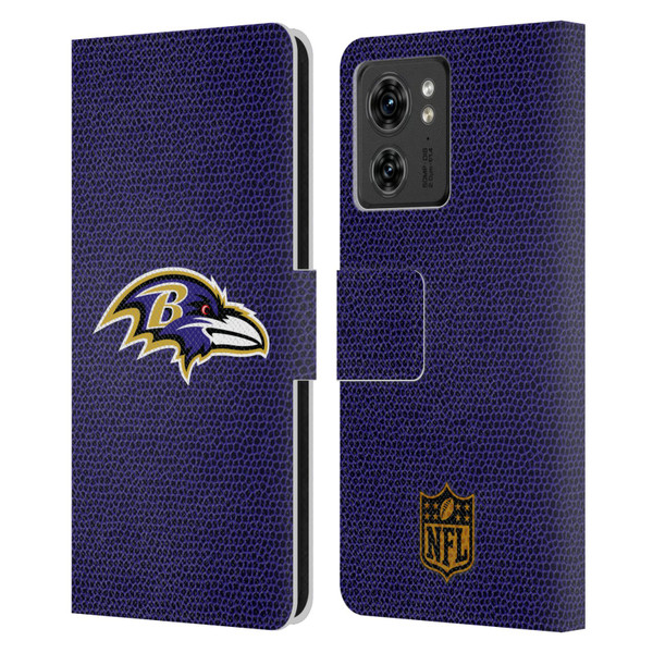 NFL Baltimore Ravens Logo Football Leather Book Wallet Case Cover For Motorola Moto Edge 40