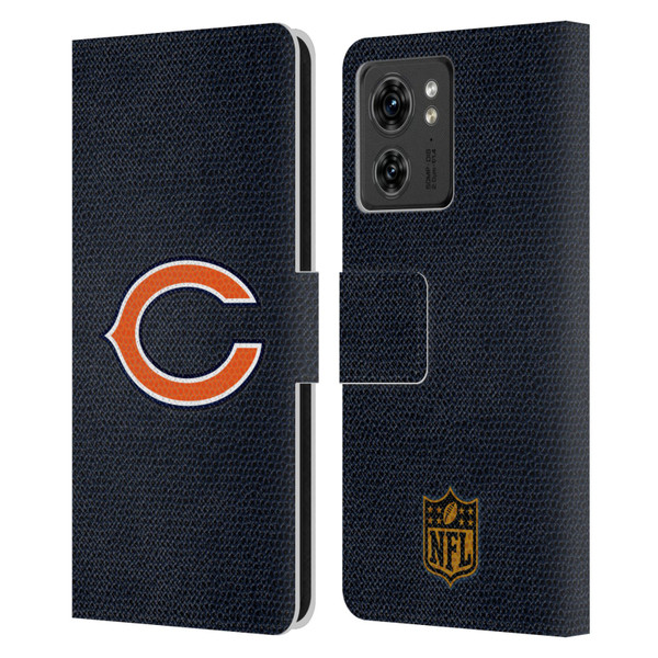 NFL Chicago Bears Logo Football Leather Book Wallet Case Cover For Motorola Moto Edge 40