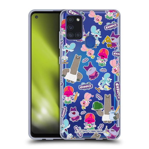 Chowder: Animated Series Graphics Pattern Soft Gel Case for Samsung Galaxy A21s (2020)