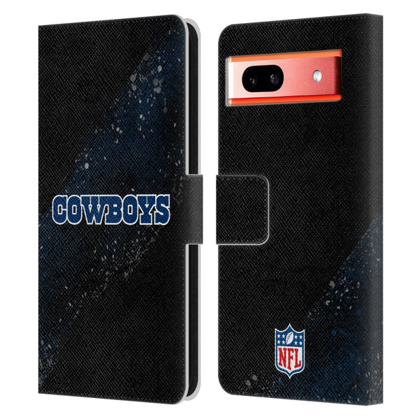 NFL Dallas Cowboys Logo Blur Leather Book Wallet Case Cover For Google Pixel 7a
