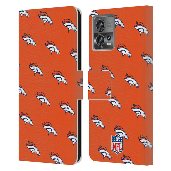 NFL Denver Broncos Artwork Patterns Leather Book Wallet Case Cover For Motorola Moto Edge 30 Fusion